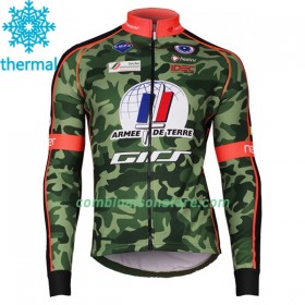 Maillot Cyclisme Hiver + Collant à Bretelles 2017 Armee De Terre N001